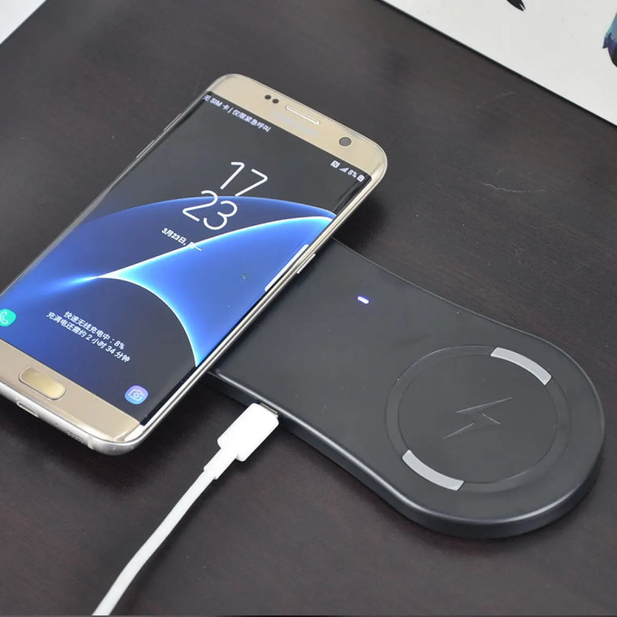 Mobile phone dual wireless induction charger